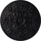 Ekena Millwork Baile Ceiling Medallion (Fits Canopies up to 6"), Hand-Painted Steel Gray, 31 1/4"OD x 2 1/4"P CM31BASGS - alternate 1